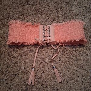 Fashion Super Cute Elastic 3 Snap Close Belt Xs/S